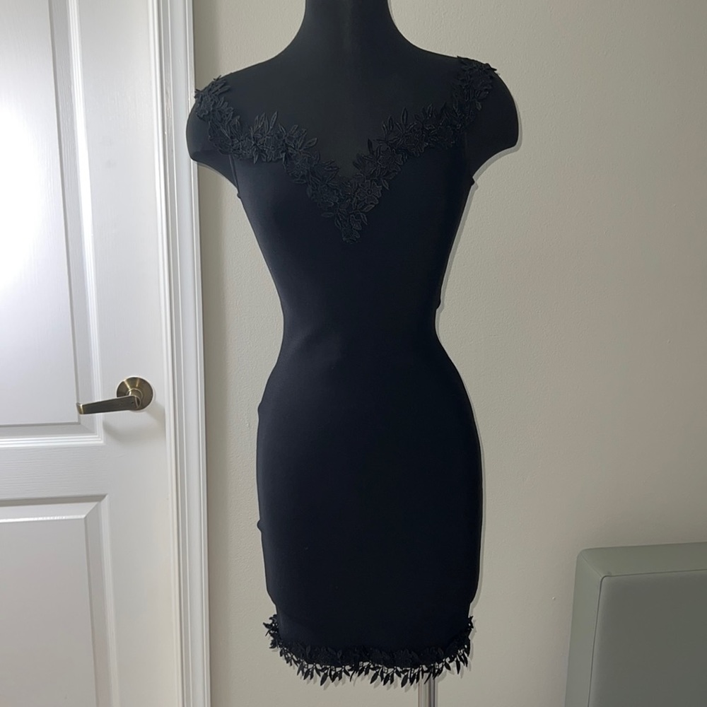 bandage black dress